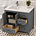 LV 36" Transitional Bath Vanity Left in Charcoal Grey with 3 Hardware Options, Base only, and Top Option