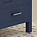 LV 36" Transitional Bath Vanity Right in Navy Blue with 3 Hardware Options, Base only, and Top Option