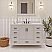 LV 42" Transitional Single Bath Vanity in White with 3 Hardware Options, Base only, and Top Option