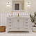 LV 48" Transitional Single Bath Vanity in White Finish with 3 Hardware Options, Base only, and Top Option