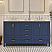 LV 60" Transitional Bath Vanity in Navy Blue Finish with 3 Hardware Options, Base only, and Top Option