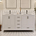  LV 60" Transitional Bath Vanity in White Finish with 3 Hardware Options, Base only, and Top Option