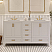  LV 60" Transitional Bath Vanity in White Finish with 3 Hardware Options, Base only, and Top Option