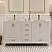  LV 60" Transitional Bath Vanity in White Finish with 3 Hardware Options, Base only, and Top Option