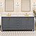 LV 72" Transitional Bath Vanity in Charcoal Grey Finish with 3 Hardware Options, Base only, and Top Option