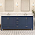 LV 72" Transitional Bath Vanity in Navy Blue Finish with 3 Hardware Options, Base only, and Top Option