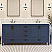LV 72" Transitional Bath Vanity in Navy Blue Finish with 3 Hardware Options, Base only, and Top Option
