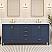 LV 72" Transitional Bath Vanity in Navy Blue Finish with 3 Hardware Options, Base only, and Top Option