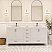  LV 72" Transitional Bath Vanity in White Finish with 3 Hardware Options, Base only, and Top Option