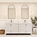  LV 72" Transitional Bath Vanity in White Finish with 3 Hardware Options, Base only, and Top Option