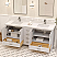  LV 72" Transitional Bath Vanity in White Finish with 3 Hardware Options, Base only, and Top Option