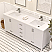  LV 72" Transitional Bath Vanity in White Finish with 3 Hardware Options, Base only, and Top Option