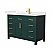 48 Inch Single Bathroom Vanity in Green, with Countertop Options, Undermount Square Sink (3-Hole), and Hardware Options