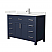 48 Inch Single Bathroom Vanity in Dark Blue, with Color Options, Countertop, Undermount Square Sink, and Hardware Options