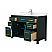 48 Inch Double Bathroom Vanity in Green, with Countertop, Undermount Square Sinks and Hardware Options Product management