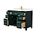 48 Inch Double Bathroom Vanity in Green, with Countertop, Undermount Square Sinks and Hardware Options Product management