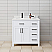 36 Inch Single Bathroom Vanity in White with Color Options, Countertop, Undermount Square Sink, and Hardware Options