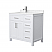 36 Inch Single Bathroom Vanity in White with Color Options, Countertop, Undermount Square Sink, and Hardware Options