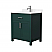  30 Inch Single Bathroom Vanity in Green, with Countertop Options, Undermount Square Sink, and Hardware Options