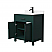  30 Inch Single Bathroom Vanity in Green, with Countertop Options, Undermount Square Sink, and Hardware Options