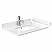 Carrara Cultured Marble Countertop, Undermount Square Sink