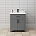 30 Inch Single Bathroom Vanity in Gray with Color Option, Countertop, Undermount Sink, and Hardware Options