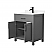 30 Inch Single Bathroom Vanity in Gray with Color Option, Countertop, Undermount Sink, and Hardware Options30 Inch Single Bathroom Vanity in Gray with Color Option, Countertop, Undermount Sink, and Hardware Options