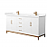 72 Inch Double Bathroom Vanity in White, with Countertop Options, Sinks, and Hardware Options