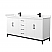 72 Inch Double Bathroom Vanity in White, with Countertop Options, Sinks, and Hardware Options