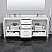 72 Inch Double Bathroom Vanity in White, with Countertop Options, Sinks, and Hardware Options