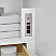 60 Inch Single Bathroom Vanity in White, with Countertop Options, Sink, and Hardware Options