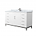60 Inch Single Bathroom Vanity in White, with Countertop Options, Sink, and Hardware Options