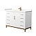 48 Inch Single Bathroom Vanity in White with Countertop and Hardware Options