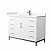 48 Inch Single Bathroom Vanity in White with Countertop and Hardware Options