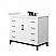 42 Inch Single Bathroom Vanity in White with Countertop Options and Hardware Options