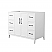 42" Transitional Single Vanity Base in White, 7 Top Options with 2 Hardware Option
