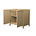 36" Transitional Single Vanity Base in White Oak, 7 Top Options with 2 Hardware Option