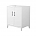 30" Transitional Single Vanity Base in White, 7 Top Options with 2 Hardware Option