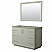  48" Transitional Single Vanity Base in Light Green, 3 Top Options, with 3 Hardware Options and Mirror Option