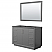 48" Transitional Single Vanity Base in Dark Grey, 3 Top Options, with 3 Hardware Options and Mirror Option