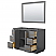 48" Transitional Single Vanity Base in Dark Grey, 3 Top Options, with 3 Hardware Options and Mirror Option