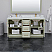 66" Transitional Double Vanity Base in Light Green, 3 Top Option, with 3 Hardware Options and Mirror Option