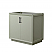 36" Transitional Single Vanity Base in Light Green, 3 Top Option with 3 Hardware Options and Mirror Option