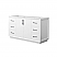 60" Transitional Single Vanity Base in White, 3 Top Option, with 3 Hardware Options and Mirror Option