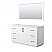 60" Transitional Single Vanity Base in White, 3 Top Option, with 3 Hardware Options and Mirror Option