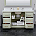 60" Transitional Single Vanity Base in Light Green, 3 Top Option, with 3 Hardware Options and Mirror Option