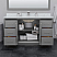 60" Transitional Single Vanity Base in Dark Grey, 3 Top Option, with 3 Hardware Options and Mirror Option
