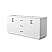 72" Transitional Double Vanity Base in White, 3 Top Options, with 3 Hardware Options and Mirror Option