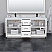 72" Transitional Double Vanity Base in White, 3 Top Options, with 3 Hardware Options and Mirror Option