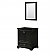 30" Single Bathroom Vanity in Dark Espresso, Polished Chrome Trim with Countertop Options, with Mirror, and Medicine Cabinet